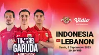 FIFA Matchday Hari Ini! Link Live Streaming Timnas Indonesia Vs Lebanon di Vidio